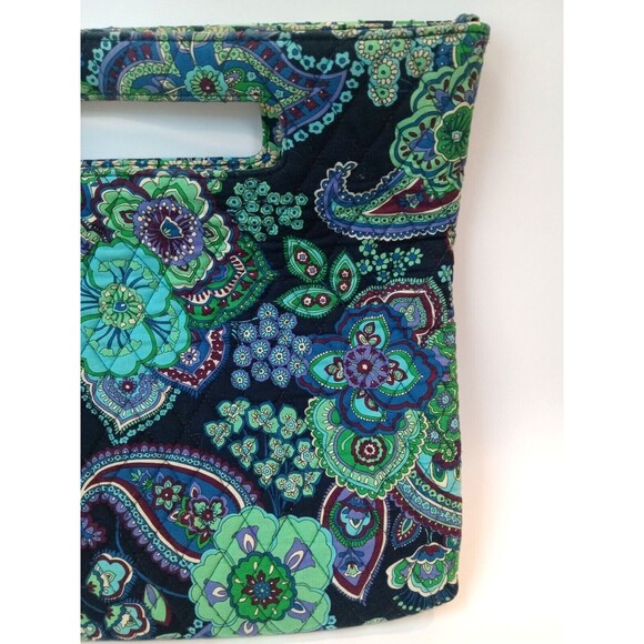 2009 Vera Bradley Blue Rhapsody XL Clutch Handbag (AS IS) - Picture 6 of 16